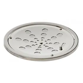 Grelha com Caxilho Redonda Aço Inox Abre/Fecha 15x15cm Estilmax