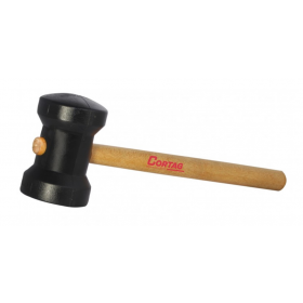 Martelo de Borracha Preto 60mm Cortag
