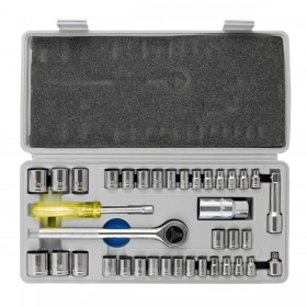 Jogo De Chave Soquete Catraca Com 40 Peças Excellent Eda