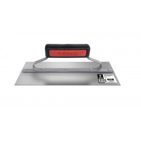 Desempenadeira de Aço Temperado Lisa 12x29cm p/ Gesso Cabo Fechado Galo