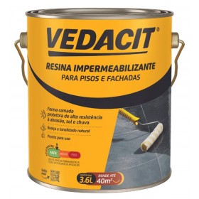 Resina Impermeabilizante p/ Pisos e Fachadas 3,6L Vedacil Vedacit
