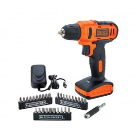 Parafusadeira Furadeira 12V c/ 31 Acessórios e Maleta Black & Decker