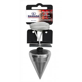 Prumo de Centro Envernizado Aço Cromado 500g Ramada