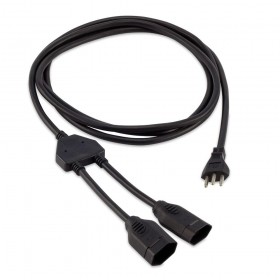 Extensão Elétrica 2 Tomadas 20A Tripolar Bivolt 5m Preto Force Line