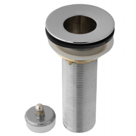 Válvula Lavatório Super Longa Cromada 7/8" 13cm s/ Ladrão Hidroprata