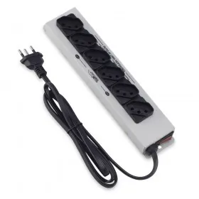Filtro De Linha Metálico c/ Abas e 06 Tomadas Bivolt Forceline