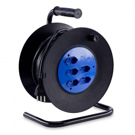 Extensão Elétrica Carretel 5 Tomadas 10A Tripolar 30m Force Line