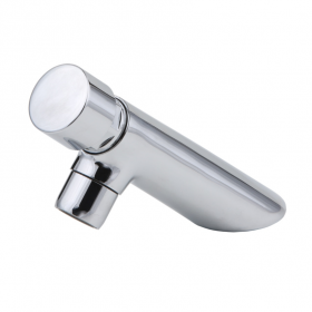 Torneira Temporizada Lavatório Mesa Bica Baixa 45 Graus Cromada Rieti