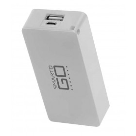 Carregador Portátil Power Bank Smartogo 4000Mah Branco Multilaser