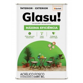 Tinta Acrílica Fosco Standard Branco Máxima Eficiência 18L Glasu