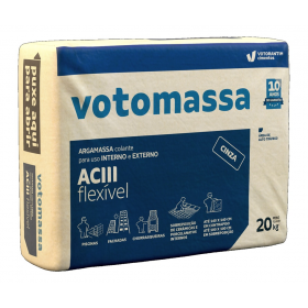 Argamassa Flexível Colante AC3 Cinza 20Kg Votomassa Votoran