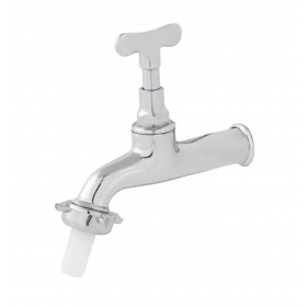 Torneira p/ Jardim e Tanque Longa Cromada 1130 Hidroprata