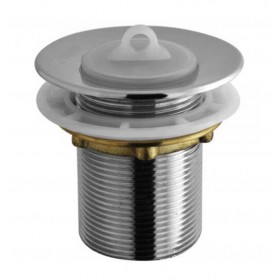 Válvula Tanque Lavanderia 1.1/4" Metal Cromada s/ Ladrão Hidroprata