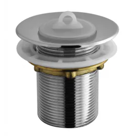 Válvula Tanque Lavanderia 1.1/2" Metal Cromada s/ Ladrão Hidroprata