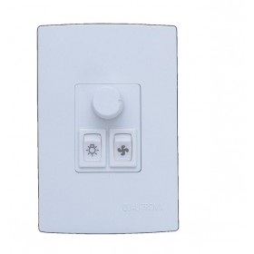 Controle De Ventilador E Lâmpada de Embutir 4x2 Qualitronix