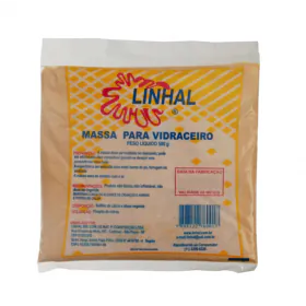 Massa Vidro p/ Vidraceiro Bege 500g Linhal