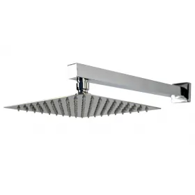 Chuveiro Ducha Quadrado Aço Inox Slim c/ Braço Gás Solar Rieti
