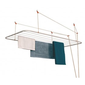 Varal de Teto em Aço Branco 140cm x 56cm 7093 Maxeb