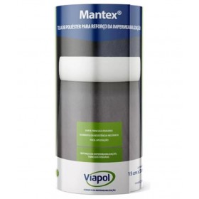 Tela Poliéster Resinado p/ Impermeabilização 15cm x 5m Mantex Viapol