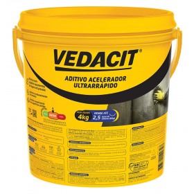 Aditivo Acelerador Ultra Rápido p/ Concreto e Argamassa 4kg Vedacit