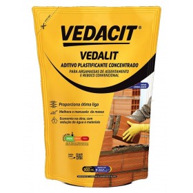 Aditivo Plastificante Concentrado p/ Reboco Vedalit 0,9L Vedacit
