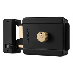 Fechadura Elétrica Sobrepor Preto FX500 Intelbras