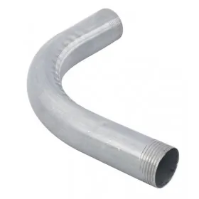Curva Longa 90o 3/4" p/ Eletroduto Aço Zincado Galvanizado Leve Zetone
