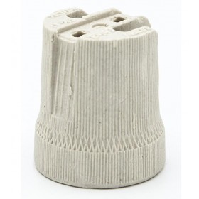 Soquete Bocal Cerâmico em Porcelana c/ aba E-27 FX9 Foxlux