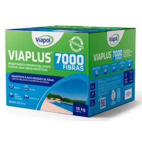 Argamassa Polimérica Flexível c/ Fibras Viaplus 7000 18kg Viapol