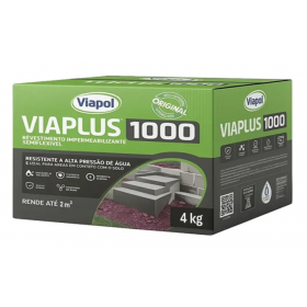 Argamassa Impermeabilizante Semiflexível Viaplus 1000 4Kg Viapol