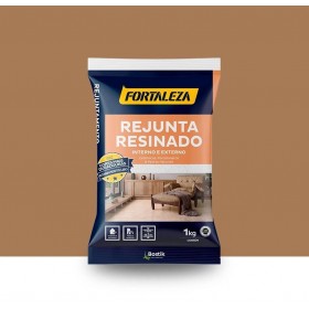 Rejunte Resinado Cerâmico e Porcelanato Avelã 1kg Fortaleza