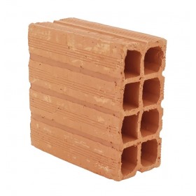Bloco Tijolo Cerâmico Vedação Tipo Baiano 09 x 19 x 19cm
