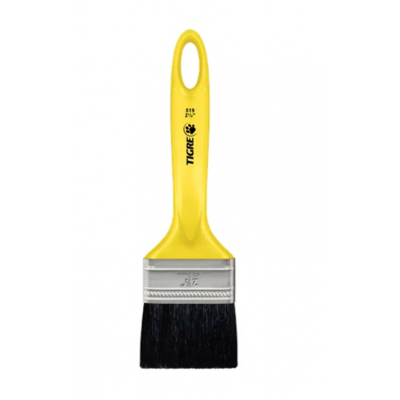 Pincel Trincha p/ Tintas Esmalte e Óleo Cerda Preta 519 2.1/2" Tigre