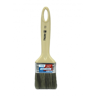 Pincel Trincha Premium Cerda Dupla p/ Latex e Acrílico 573 2.1/2" Tigre