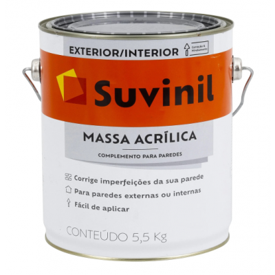 Massa Acrílica Branca Galão 5,5kg Suvinil