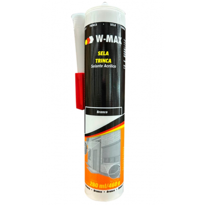 Selante Veda Sela Trinca Acrílico Metal Madeira Calhas Rufo 460g Branco W-Max Wurth