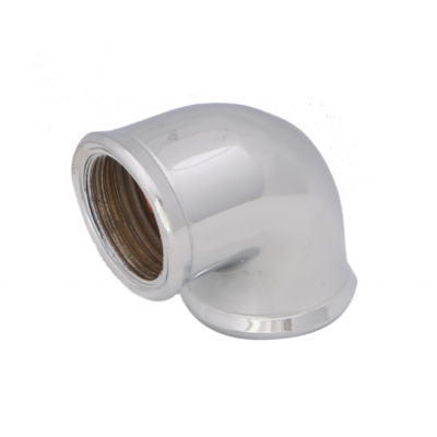 Cotovelo Metal Cromado 90 graus Rosca X Rosca Fêmea x Fêmea 1/2" Rieti