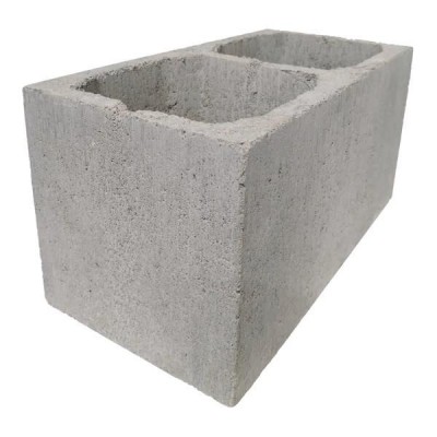 Bloco De Cimento / Concreto Vedação com Fundo 19X19X39 cm