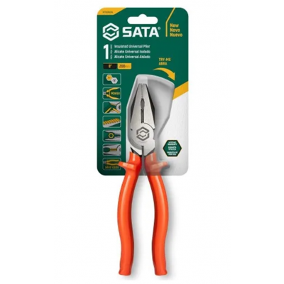 Alicate Universal Profissional 8" c/ Cabo Antideslizante 1000V SATA