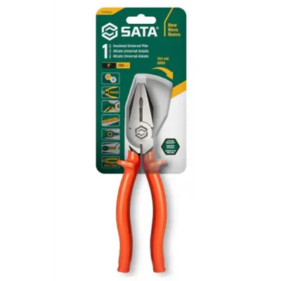 Alicate Universal Profissional 8" c/ Cabo Antideslizante 1000V SATA