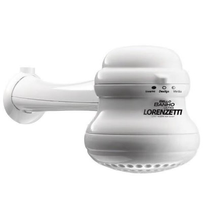 Chuveiro Loren Bello Banho Ultra Branco c/ Braço 5500W 220V Lorenzetti