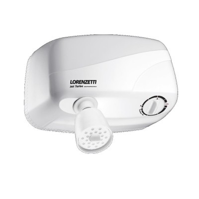 Chuveiro Elétrico Jet Turbo C/Pressurizador Branco 7800W 220V Lorenzetti