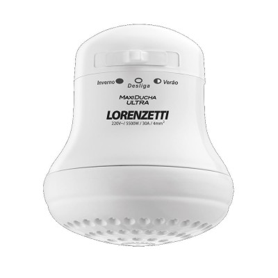 Chuveiro Elétrico Maxi Ducha Ultra Branco 5500W 220V Lorenzetti