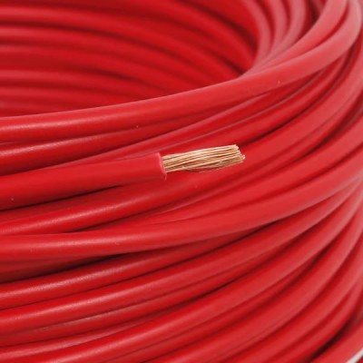 Fio Cabo Flexível 6mm2 750V Vermelho por Metro Megatron