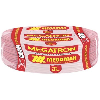 Fio Cabo Flexível 6mm2 750V Vermelho Rolo C/100M Megatron
