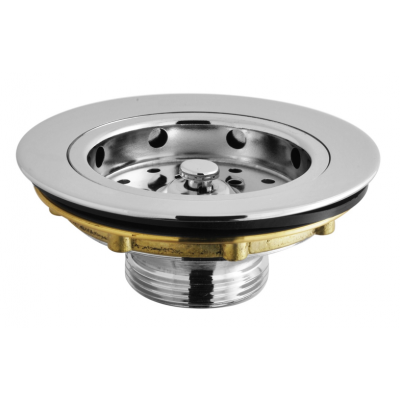 Válvula Americana Metal Reforçada p/ Pia Cozinha 4.1/2" Rieti