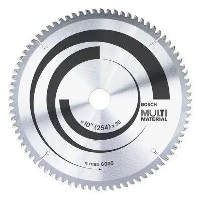Disco de Corte Multimaterial p/ Serra Circular 10" 100 Dentes Bosch