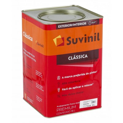 Tinta Látex PVA Clássica Maxx Premium Branco Neve Fosco 18L Suvinil