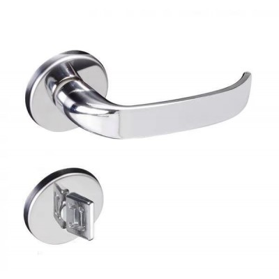 Fechadura P/ Porta de Banheiro Cromada 40mm Roseta ZM Magnum Pado