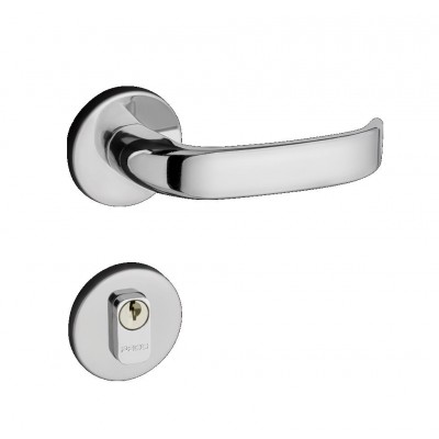 Fechadura P/ Porta de Entrada Cromada 40mm Roseta ZM Magnum Pado